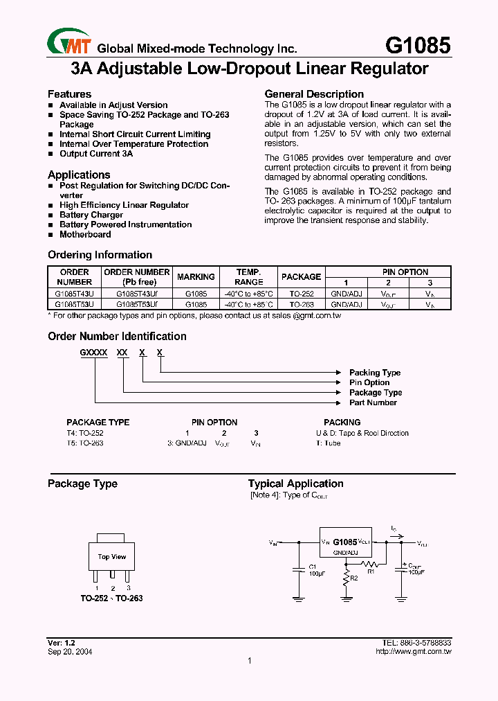 G1085_616984.PDF Datasheet