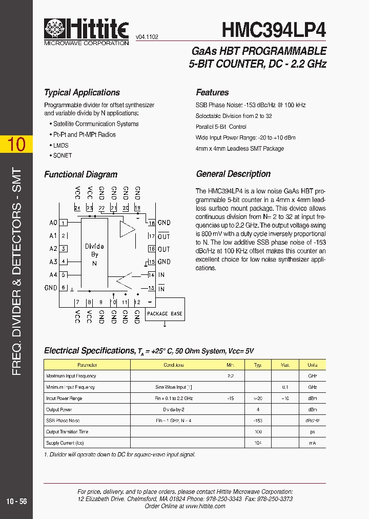 HMC394LP4_764860.PDF Datasheet