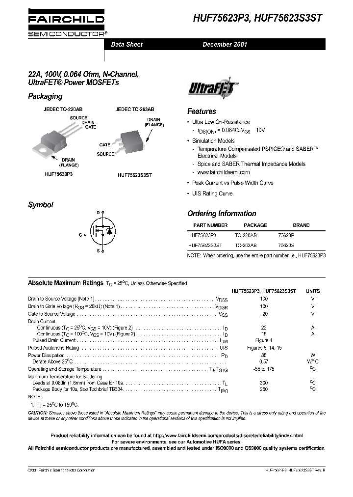 HUF75623P3_680534.PDF Datasheet