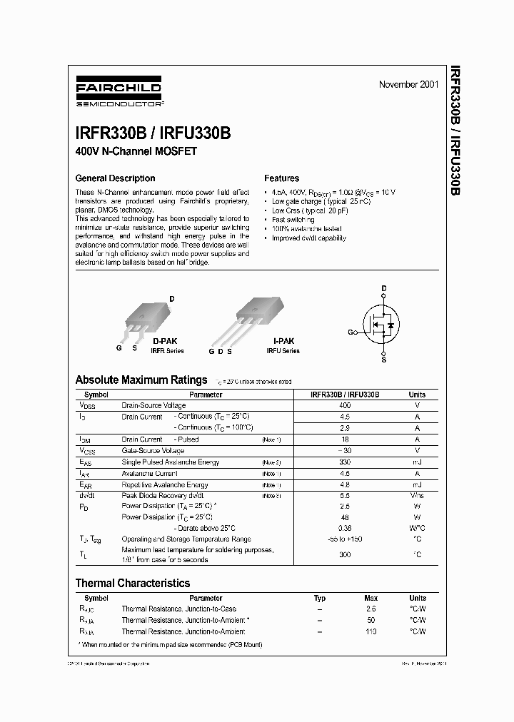 IRFR330_573888.PDF Datasheet