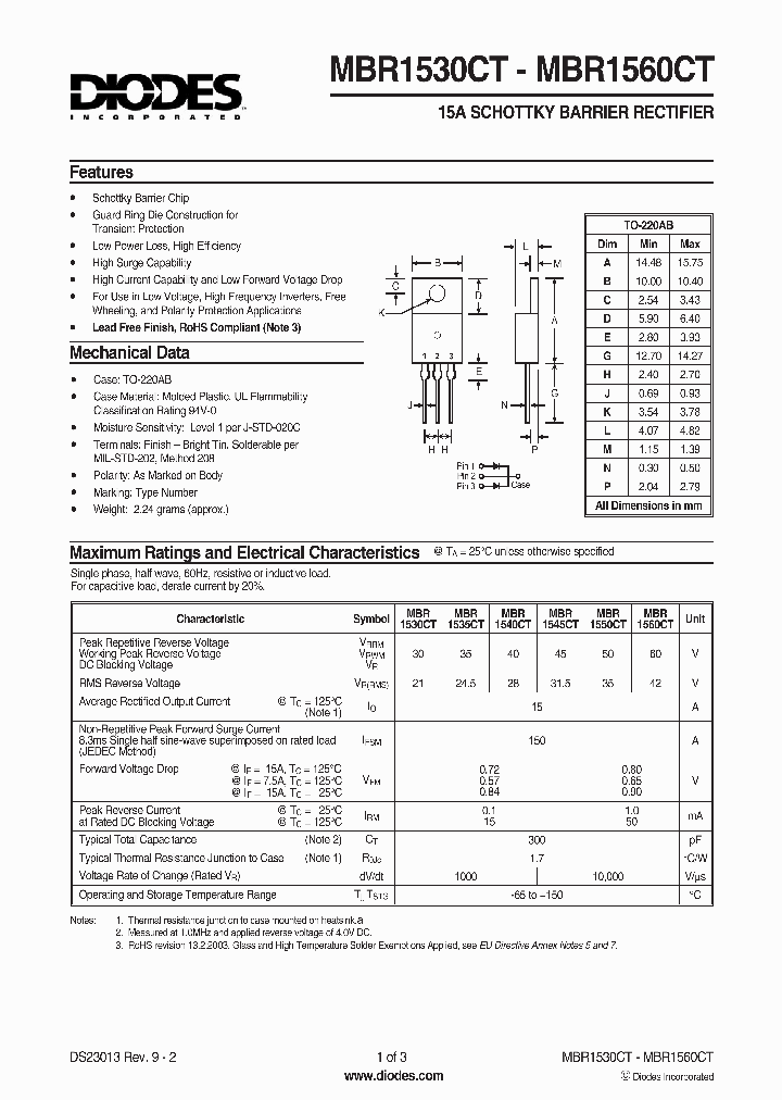 MBR1530CT1_586791.PDF Datasheet