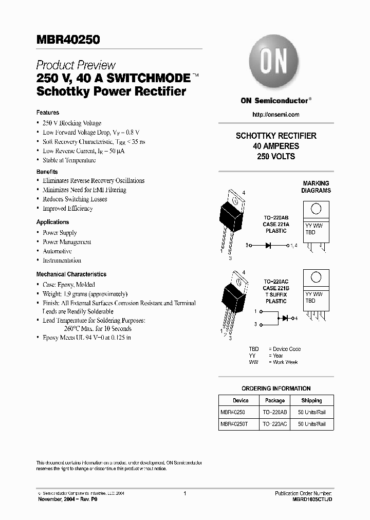 MBR40250T_631122.PDF Datasheet