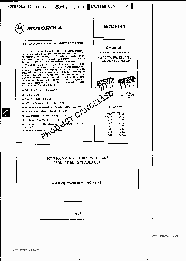 MC145144_580585.PDF Datasheet