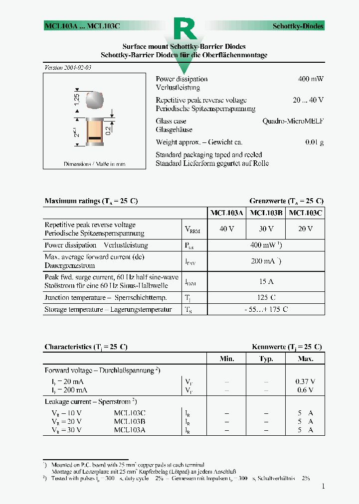 MCL103A_764769.PDF Datasheet