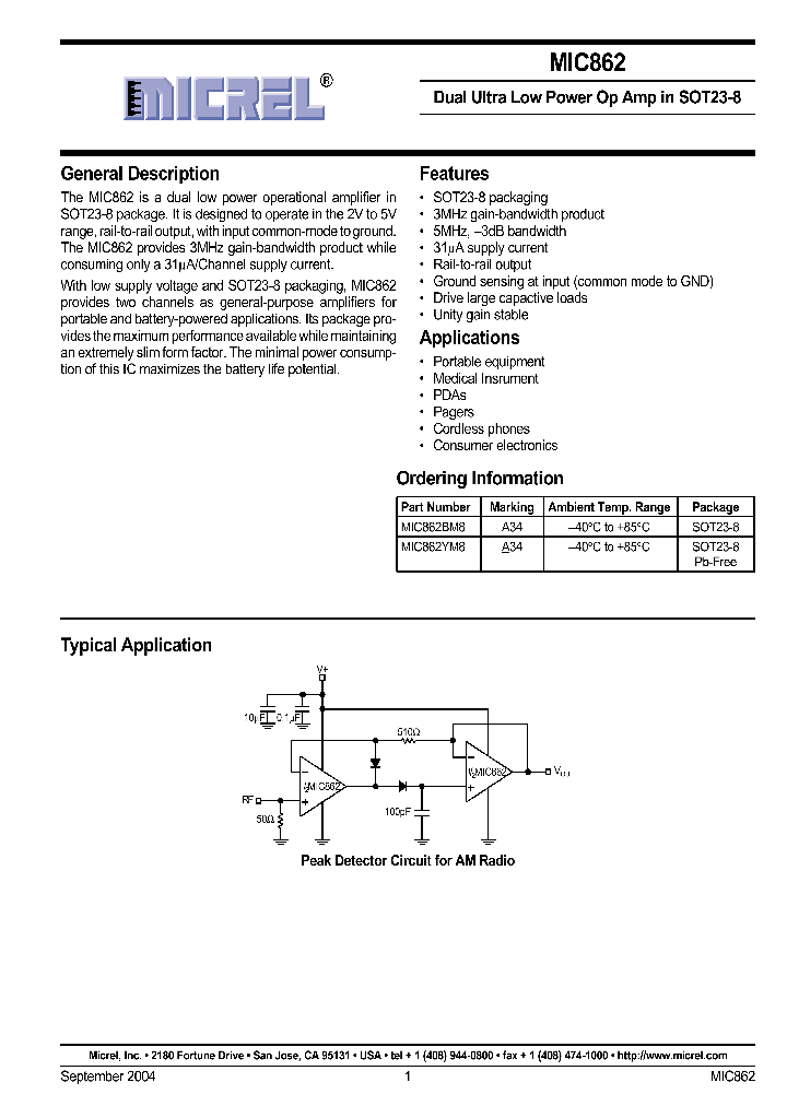 MIC862_717022.PDF Datasheet