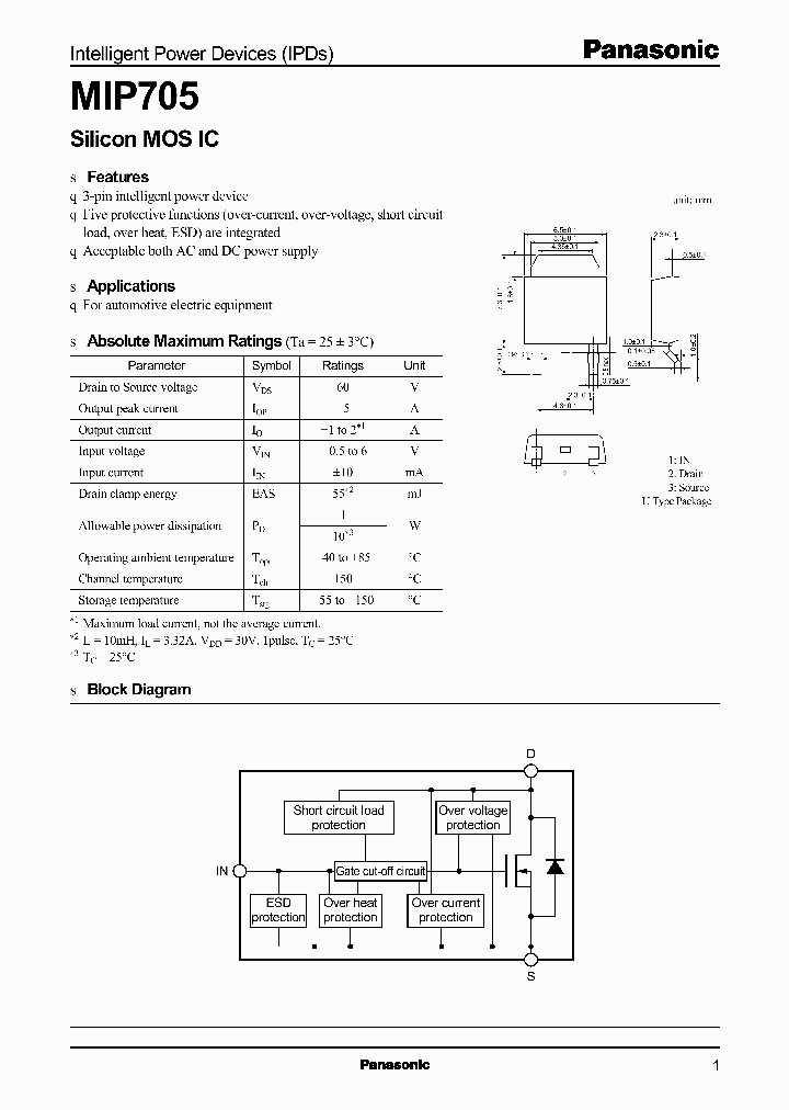 MIP705_570322.PDF Datasheet