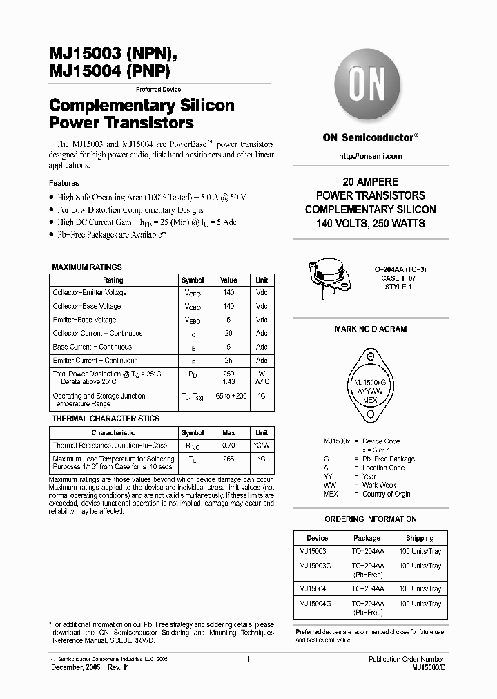 MJ15003G_569079.PDF Datasheet