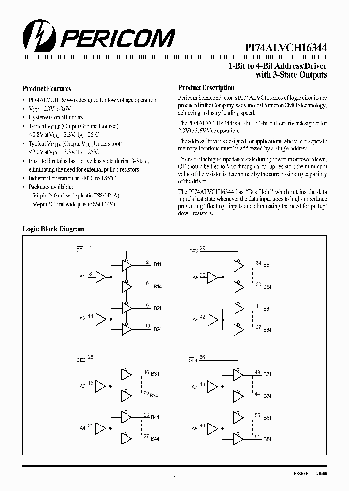 PI74ALVCH16344_657415.PDF Datasheet