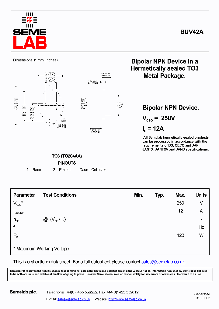 SFBUV42A_722683.PDF Datasheet