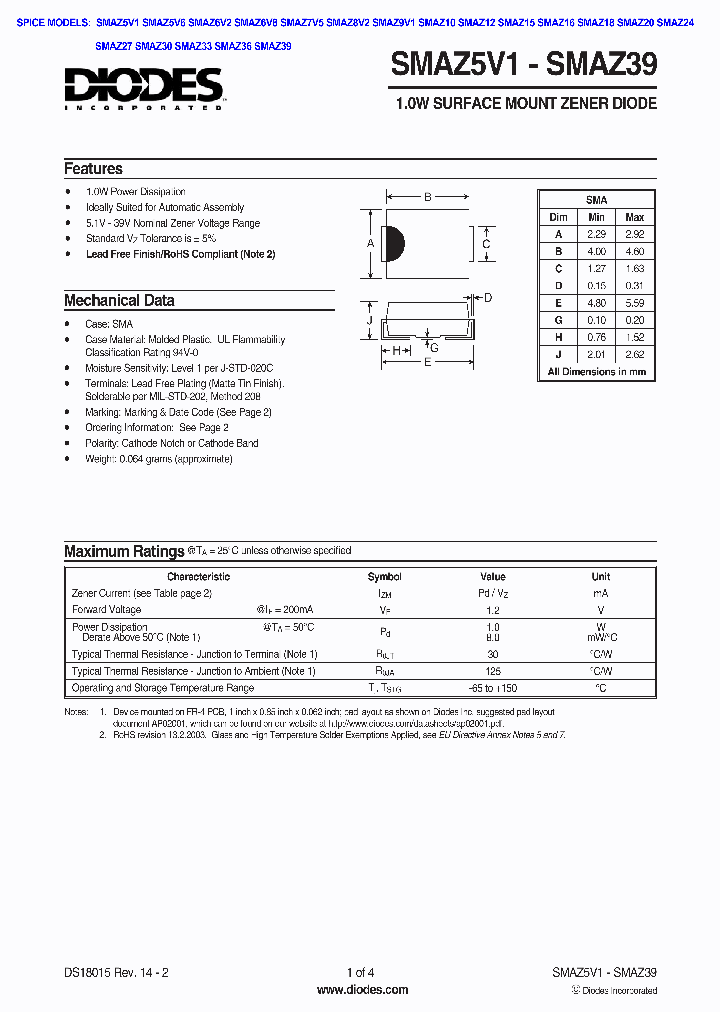 SMAZ16-13-F_587047.PDF Datasheet