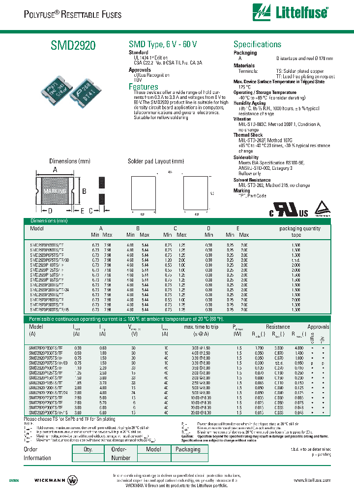 SMD2920P030TSTF_739057.PDF Datasheet