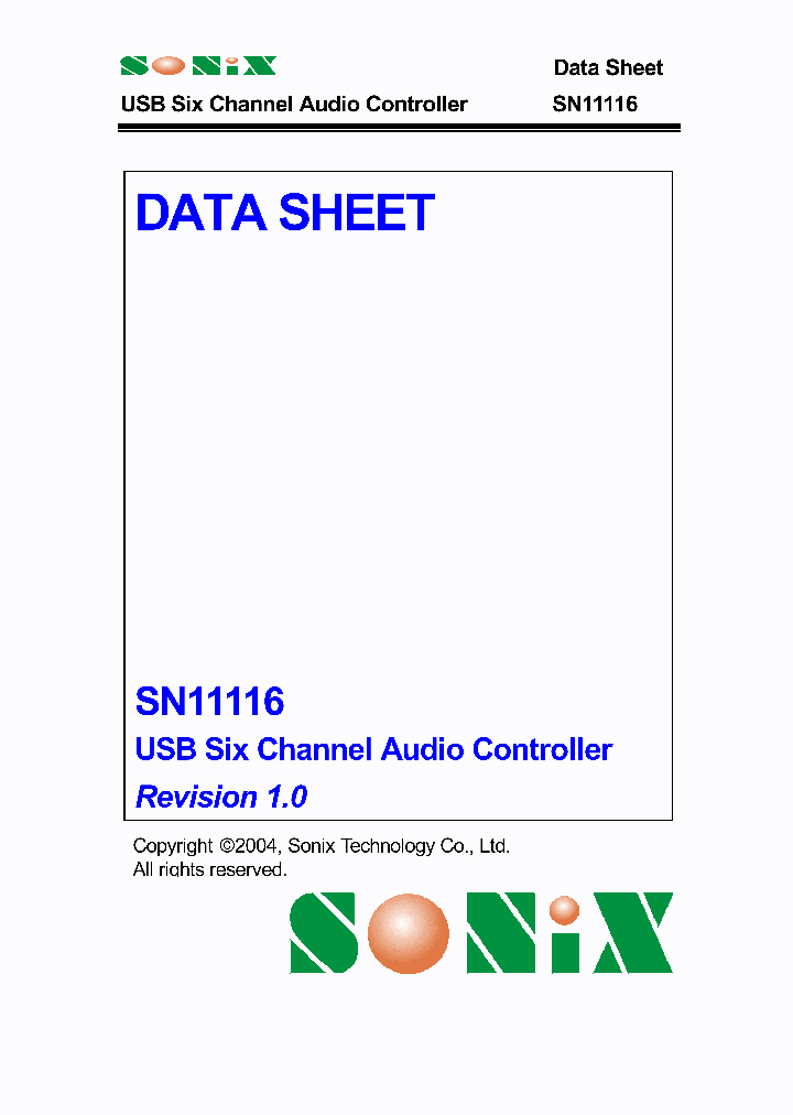 SN11116_753580.PDF Datasheet