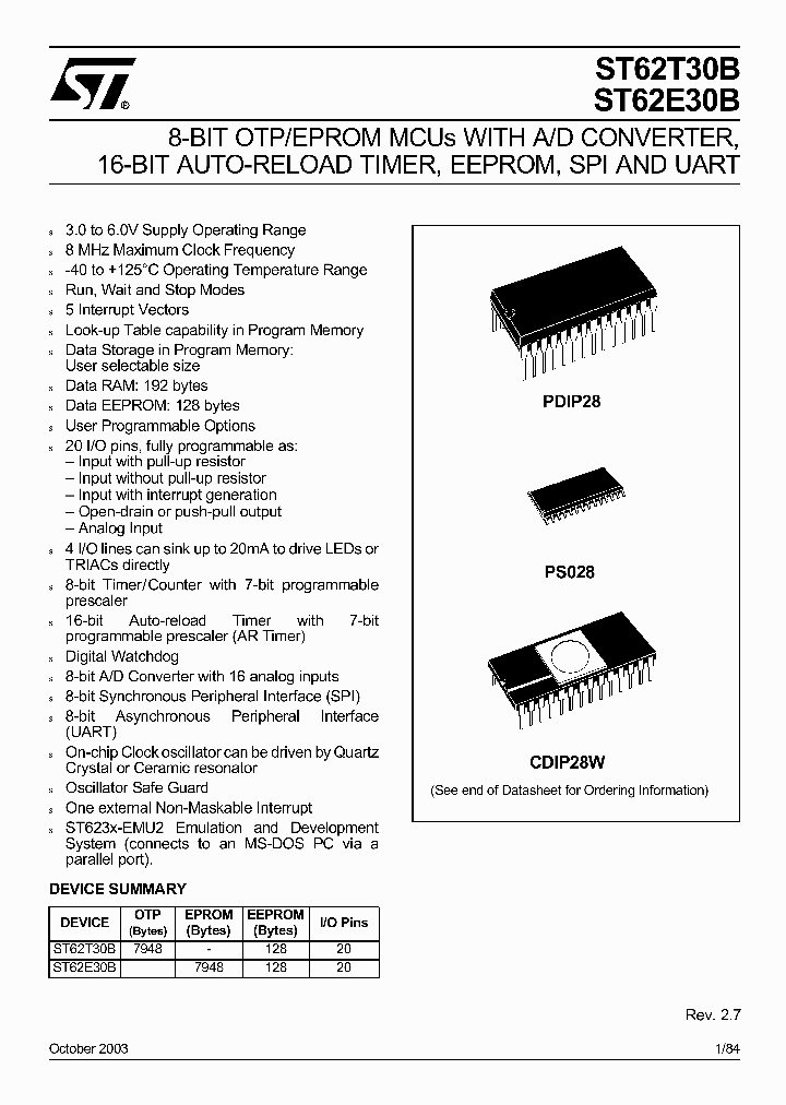 ST62T30B03_734638.PDF Datasheet