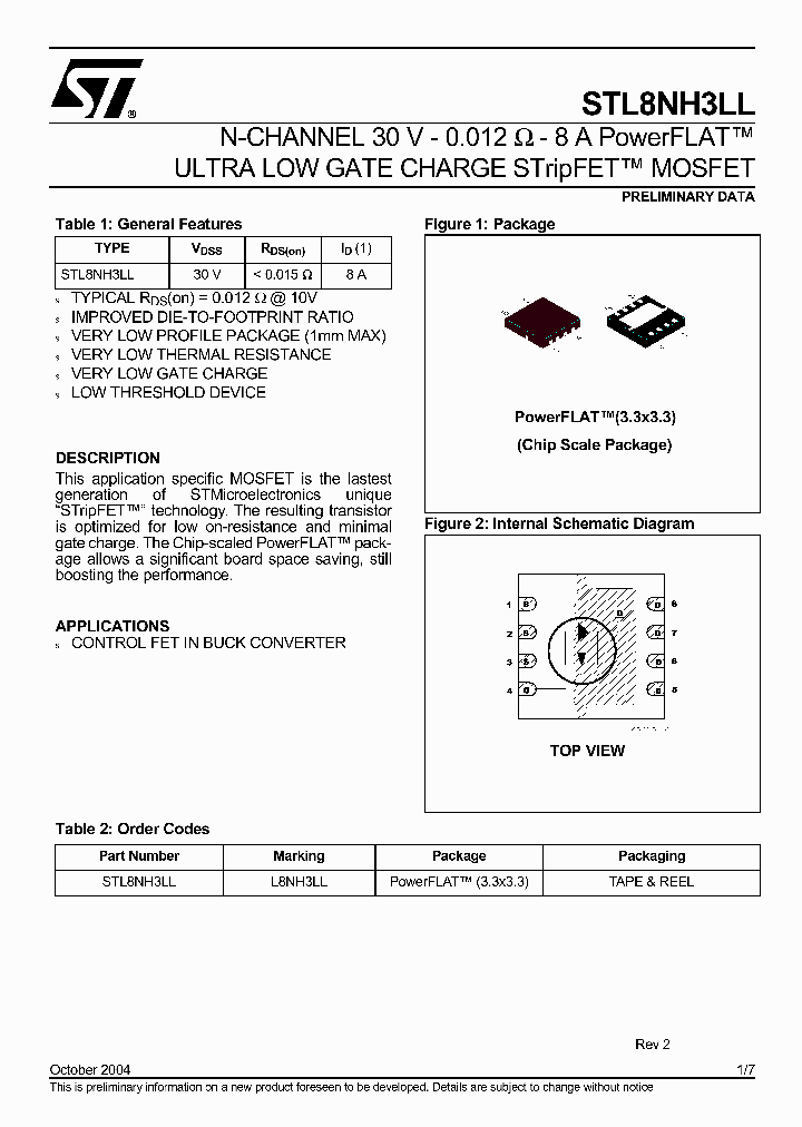 STL8NH3LL_739951.PDF Datasheet