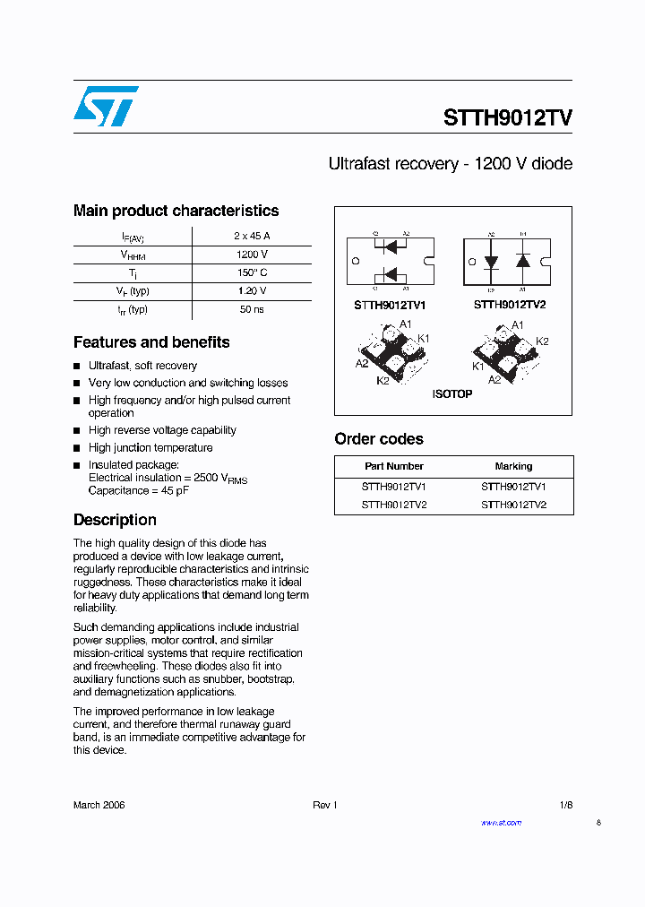 STTH9012TV1_726635.PDF Datasheet