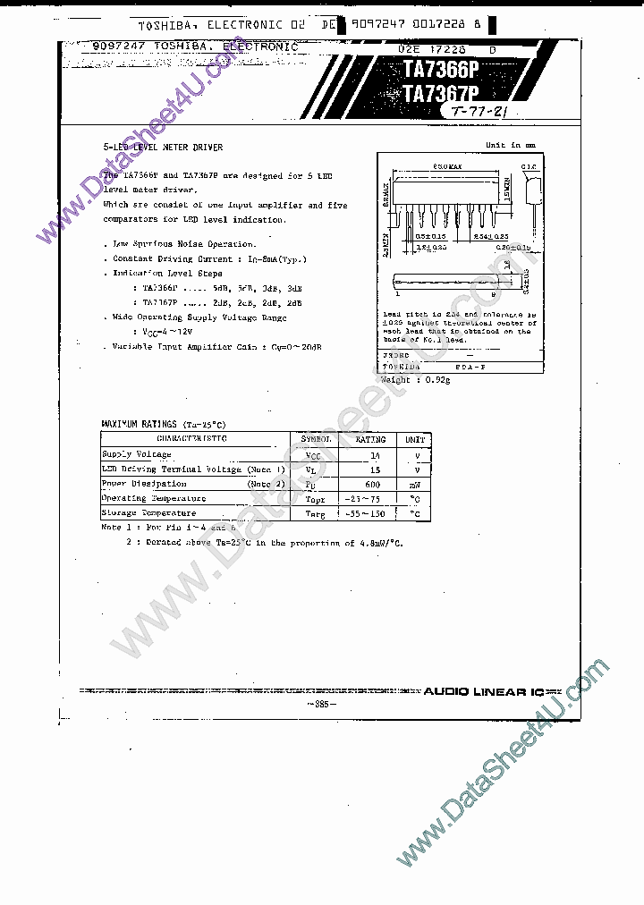 TA7367P_707793.PDF Datasheet