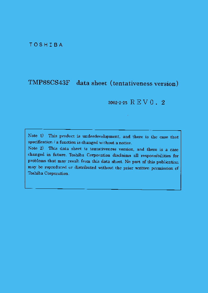 TMP88CS43F_444596.PDF Datasheet