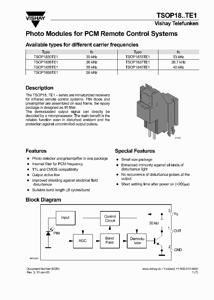 TSOP1830TE1_571295.PDF Datasheet