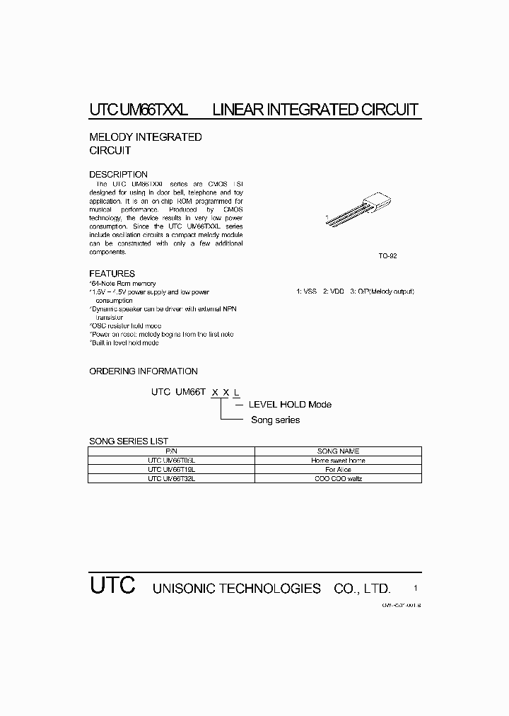 UTCUM66TXXL_750867.PDF Datasheet