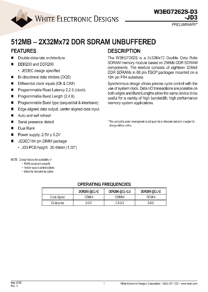 W3EG7262S265D3_652730.PDF Datasheet