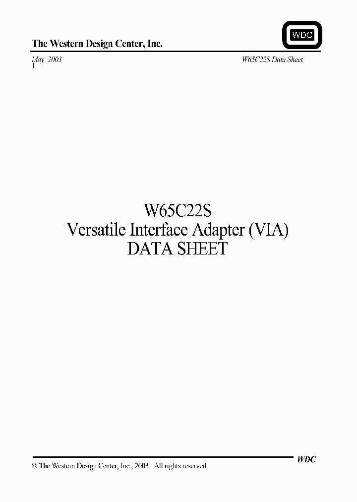 W65C22S_679661.PDF Datasheet