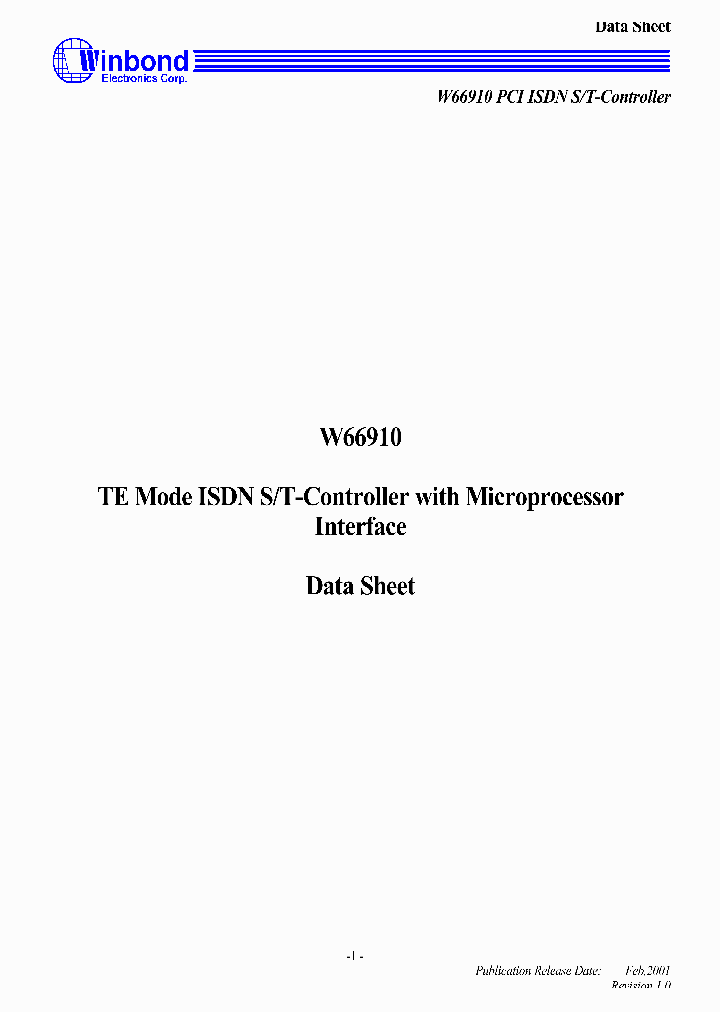 W66910CD_713534.PDF Datasheet