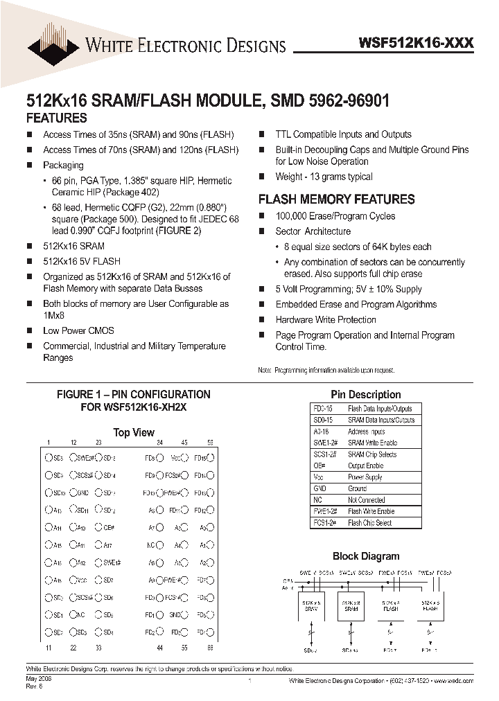 WSF512K16-72H2IA_651386.PDF Datasheet