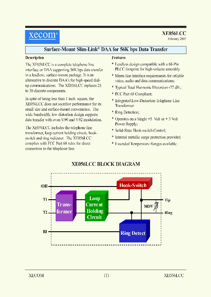 XE056LCC_621810.PDF Datasheet