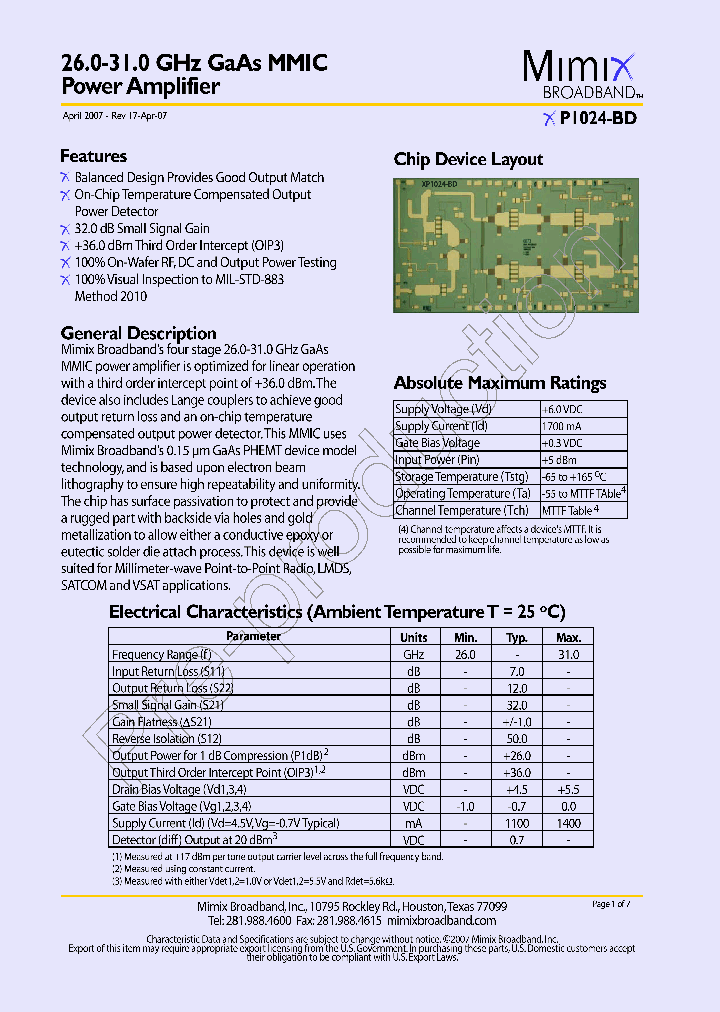 XP1024-BD-EV1_718439.PDF Datasheet