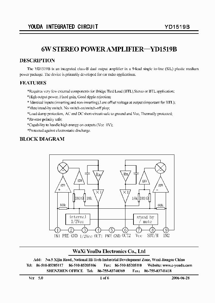 YD1519B_699915.PDF Datasheet