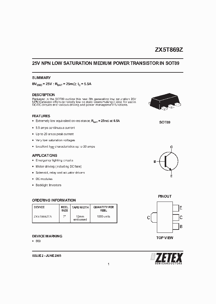 ZX5T869ZTA_703059.PDF Datasheet