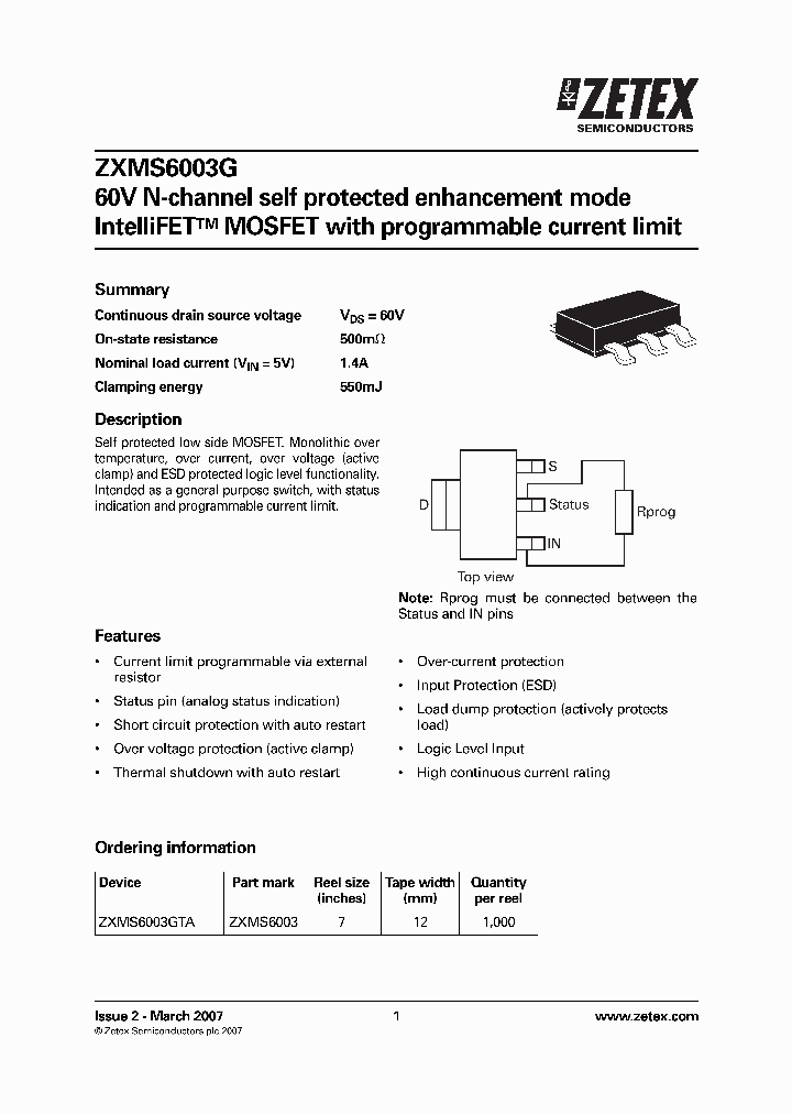 ZXMS6003GTA_750939.PDF Datasheet