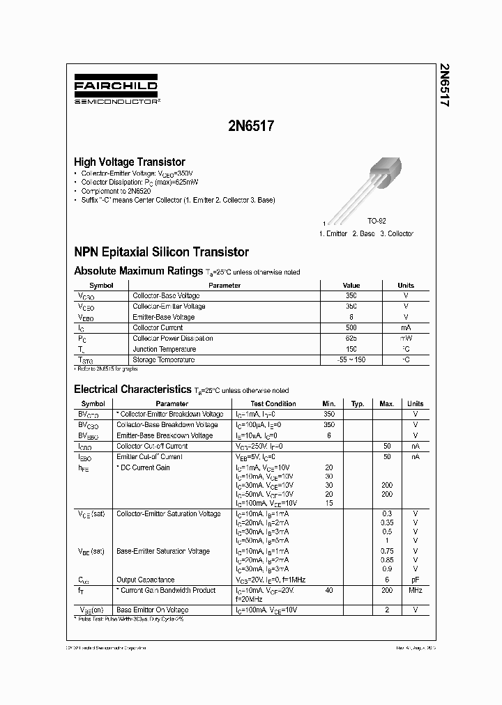2N6517CTA_831688.PDF Datasheet