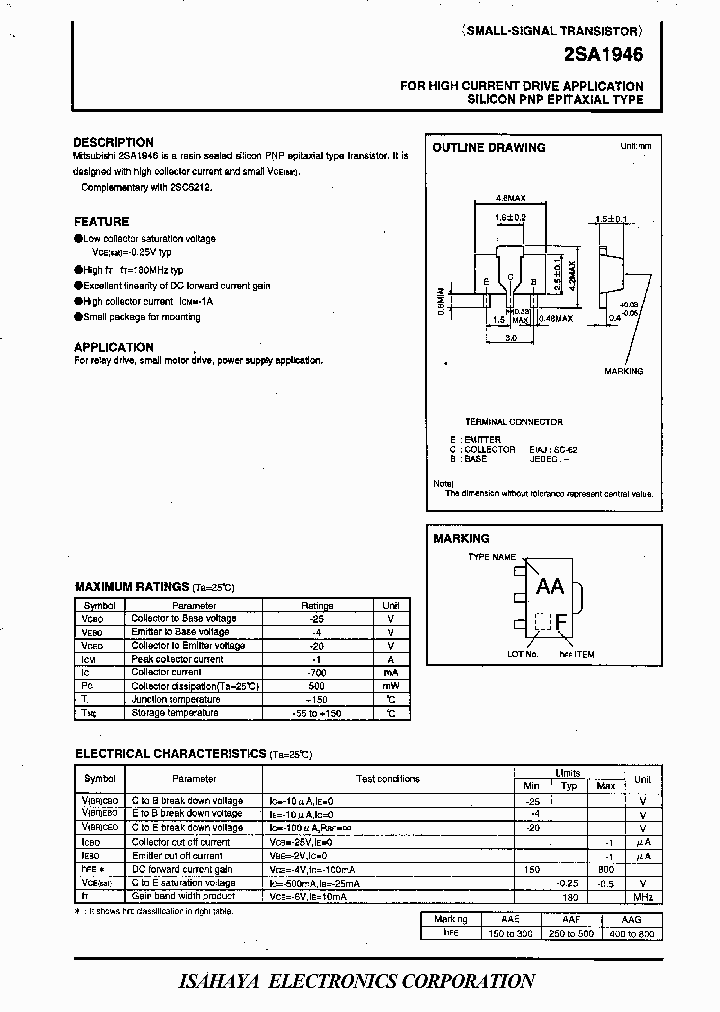 2SA1946_1022263.PDF Datasheet