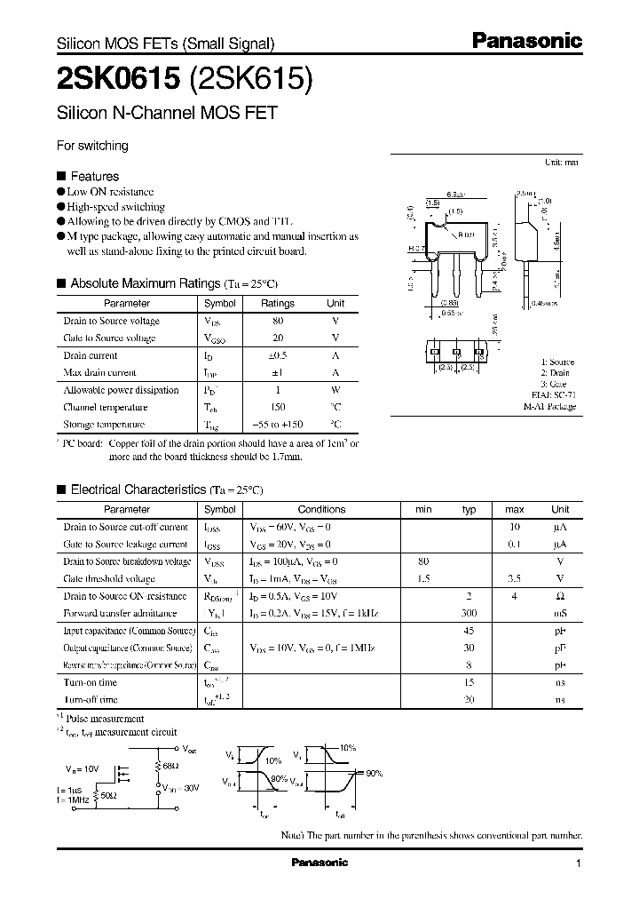 2SK0615_927082.PDF Datasheet