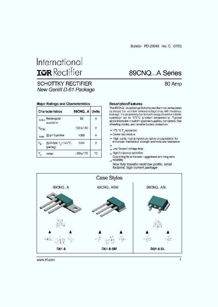 89CNQ135ASL_874151.PDF Datasheet