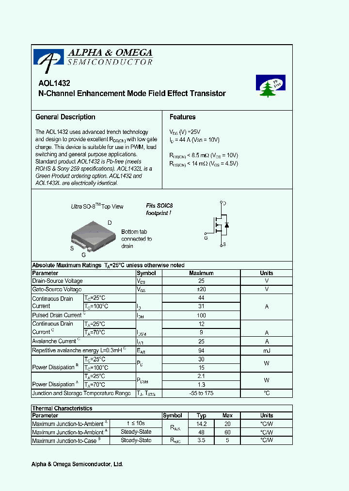 AOL1432_947215.PDF Datasheet