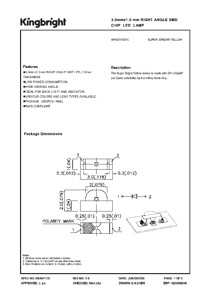 APA3010SYC_941691.PDF Datasheet