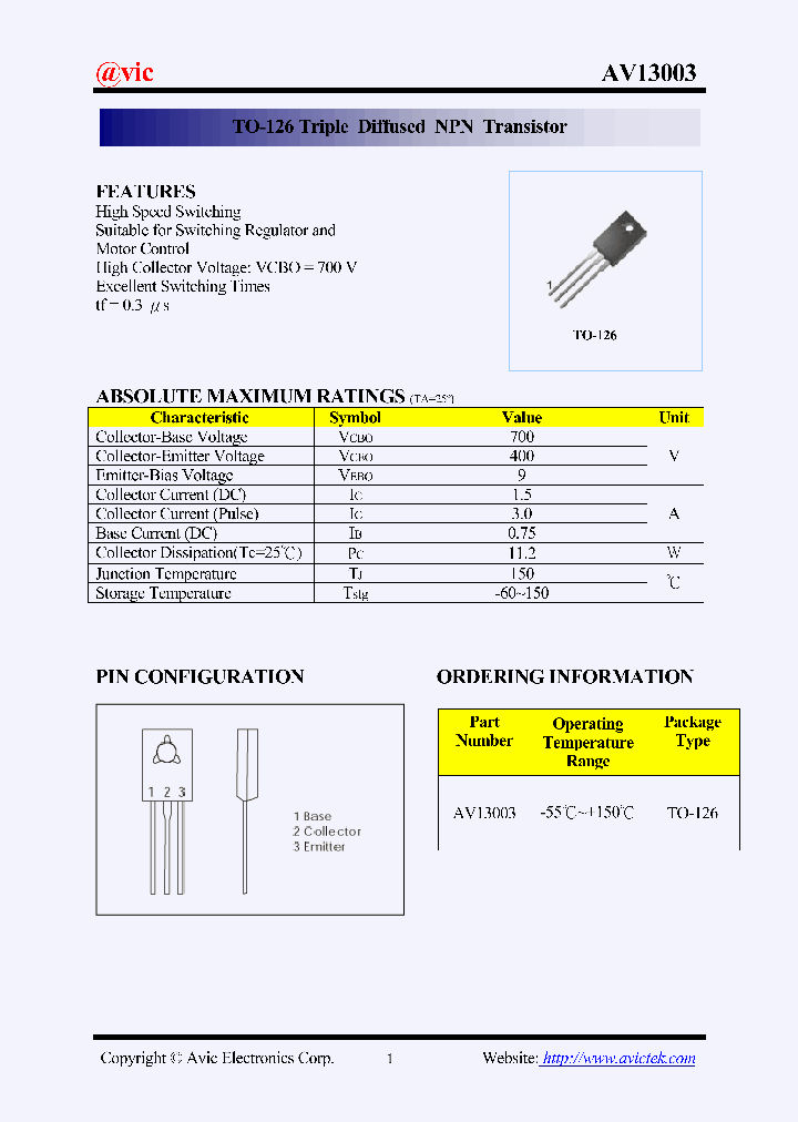 AV13003_914583.PDF Datasheet