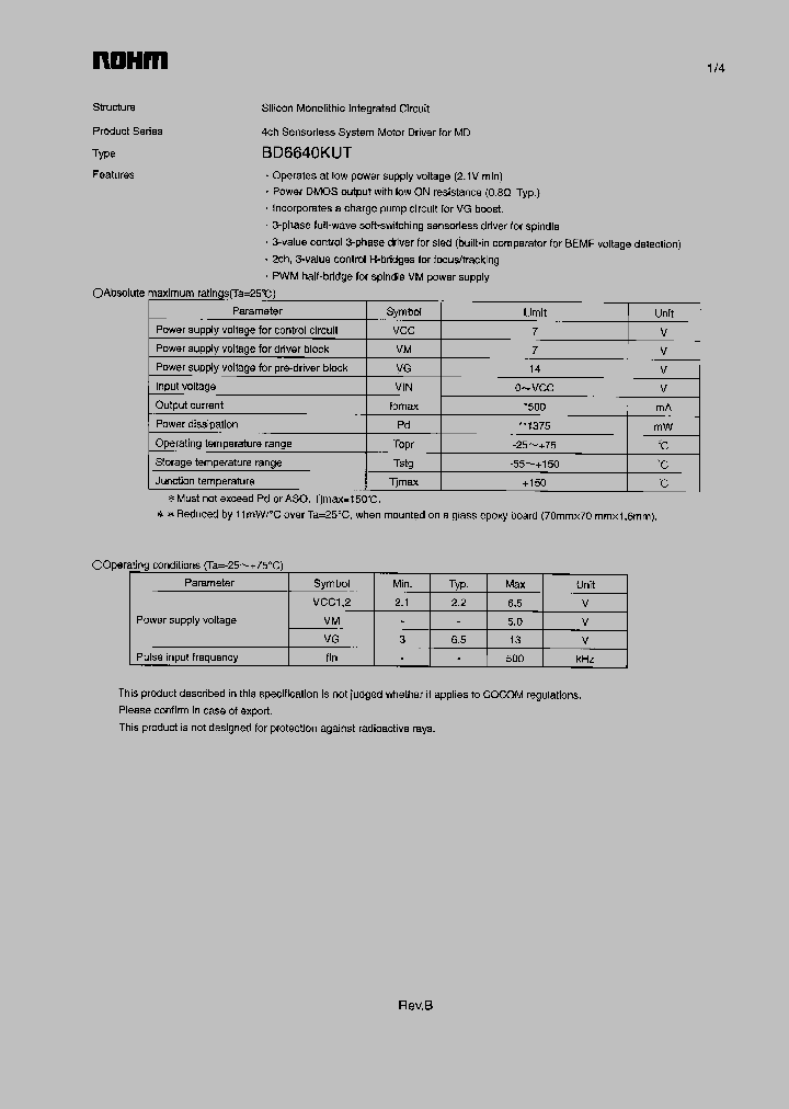 BD6640KUT_960043.PDF Datasheet