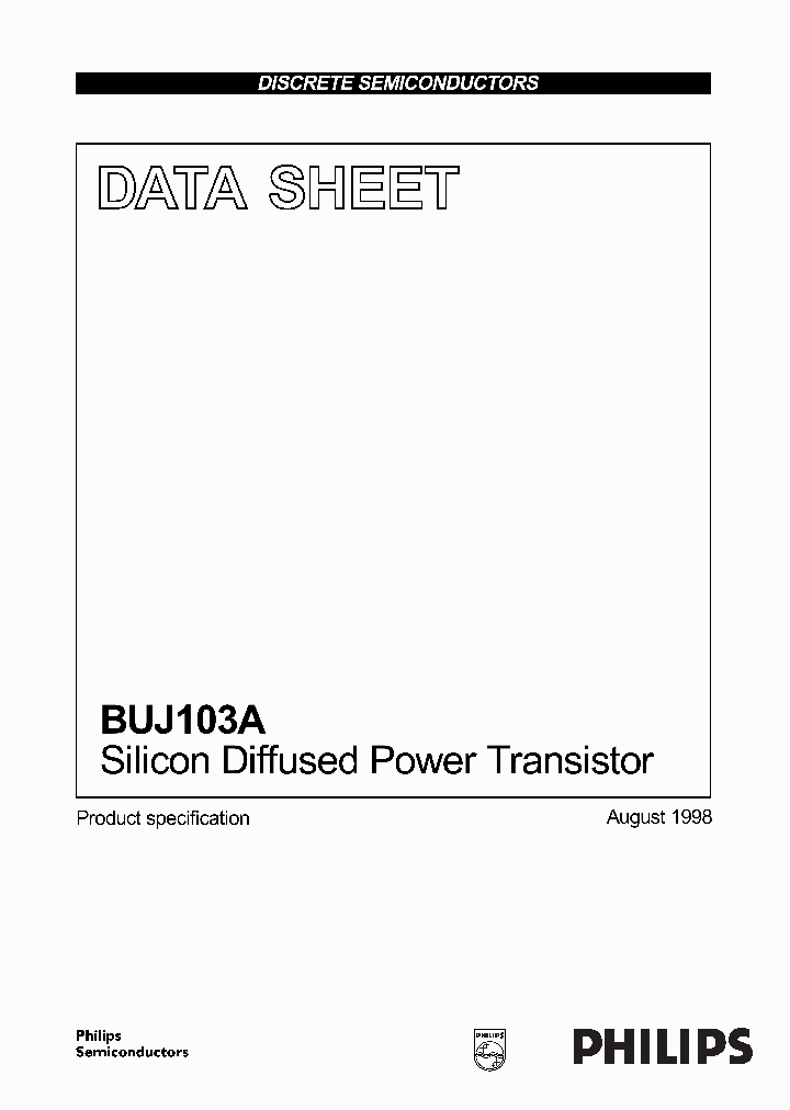 BUJ103_900358.PDF Datasheet