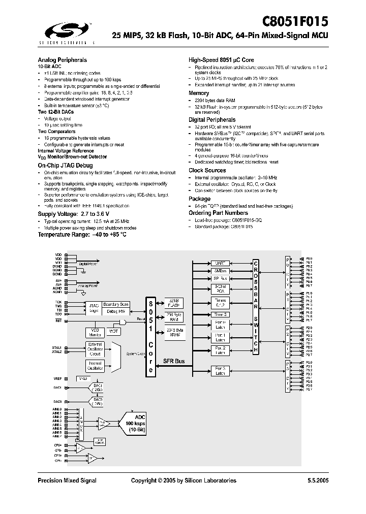 C8051F015_1015862.PDF Datasheet