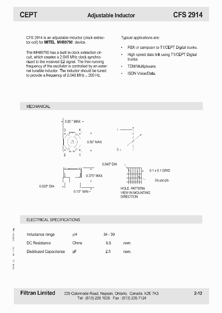 CFS2914_951911.PDF Datasheet