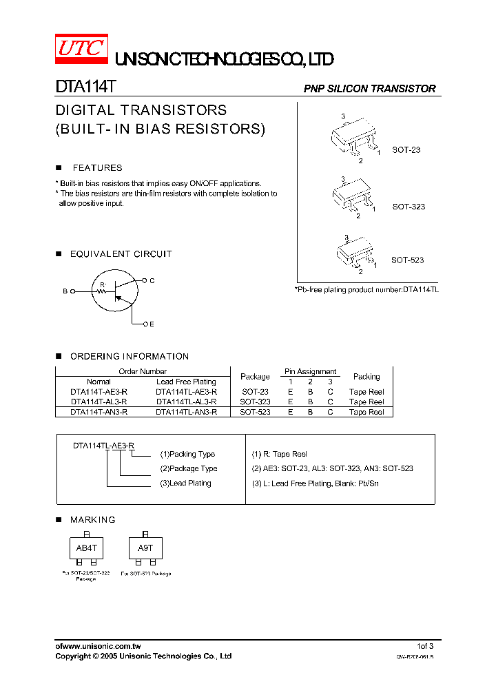 DTA114T-AE3-R_749932.PDF Datasheet