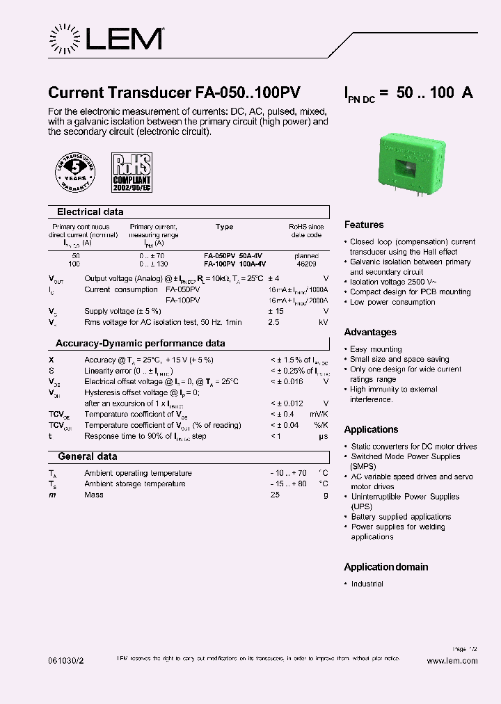 FA-050PV50A-4V_701380.PDF Datasheet