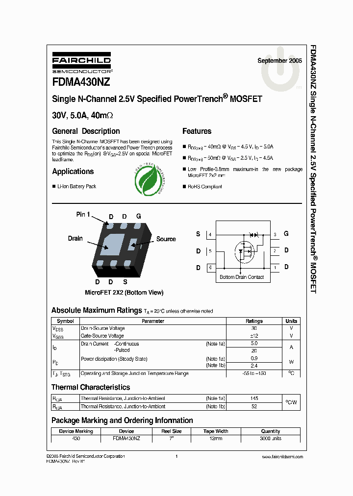 FDMA430NZ0609_708958.PDF Datasheet