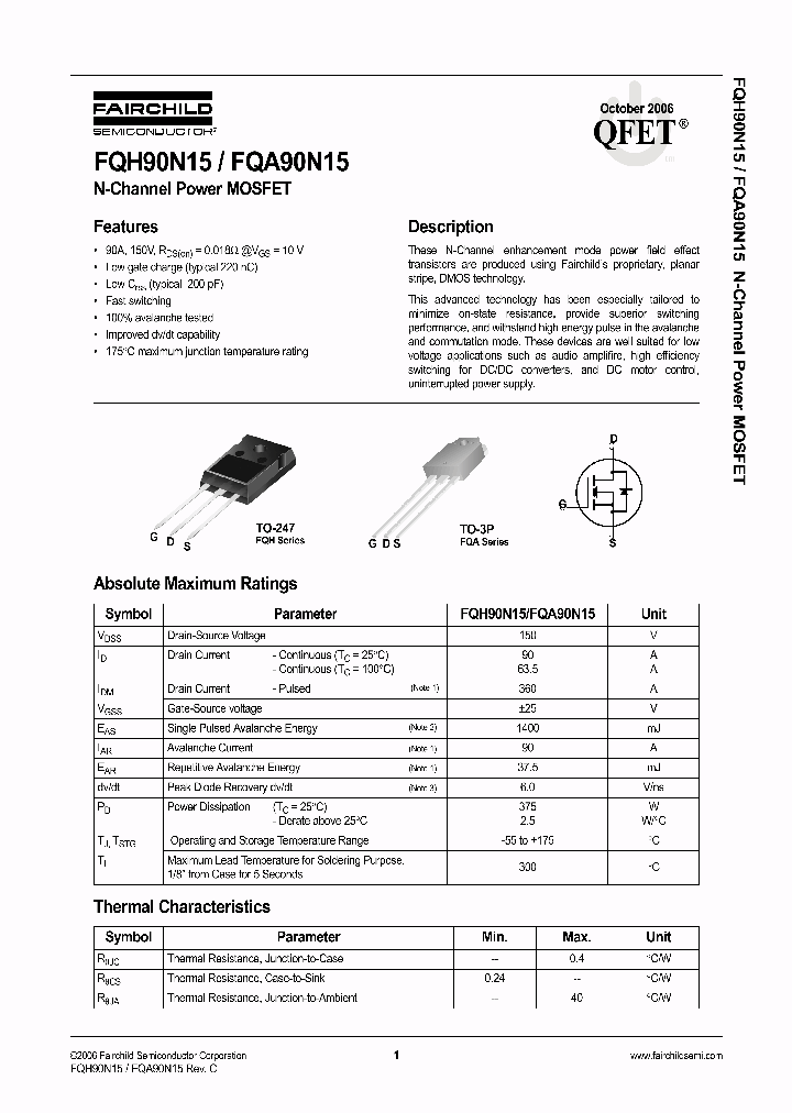 FQH90N1506_705777.PDF Datasheet