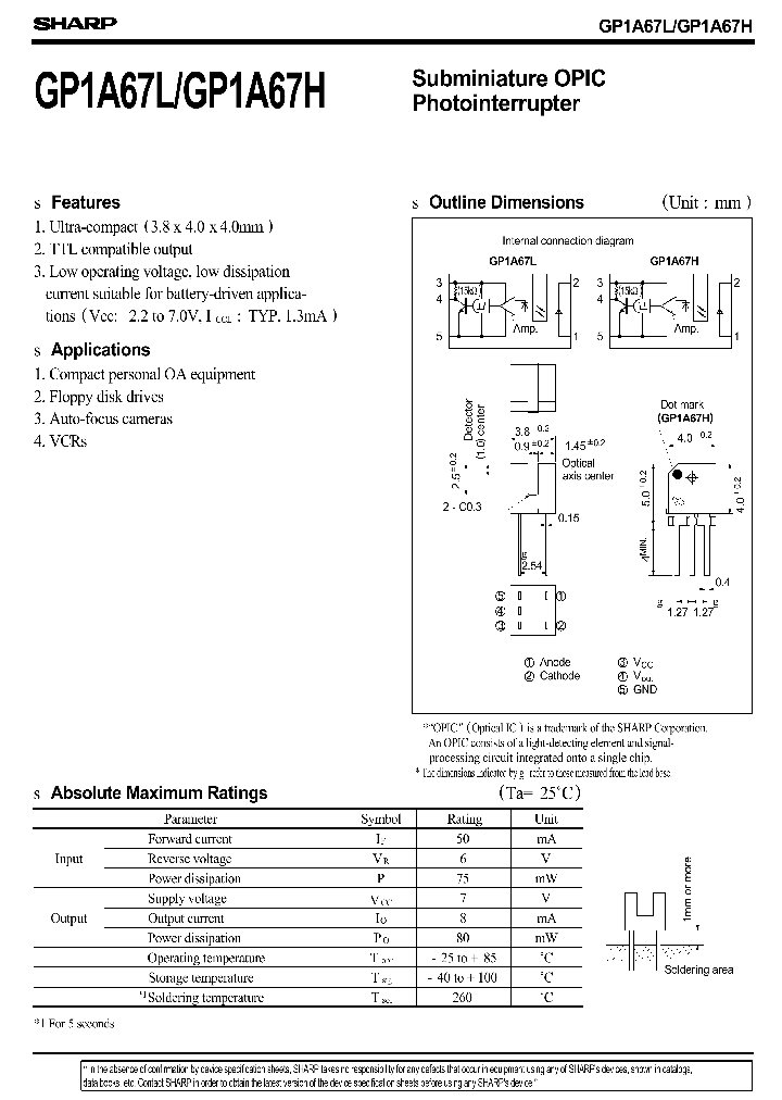 GP1A67H_928463.PDF Datasheet