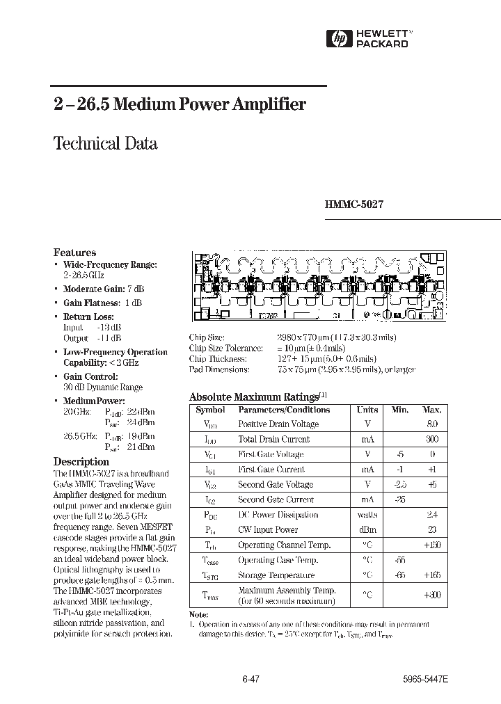 HMMC-5027_611985.PDF Datasheet