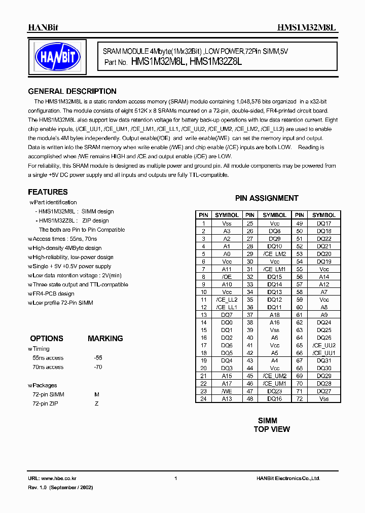 HMS1M32Z8L_633019.PDF Datasheet